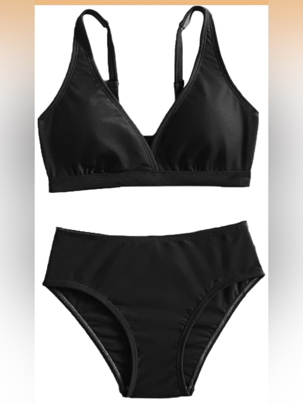 MIENOE Teen Girls' Swimsuits Two-Piece V-Neck Bikini 14-15 YRS 957